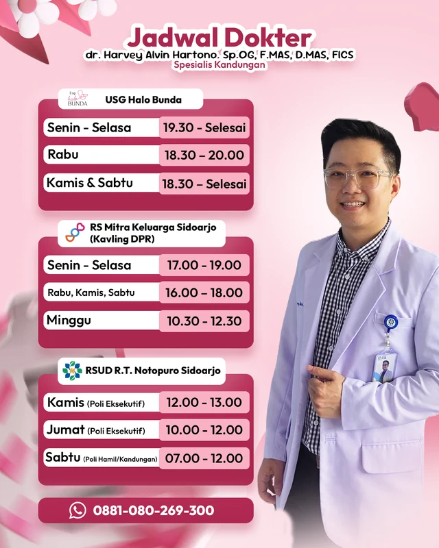 Jadwal praktik dokter USG Halo Bunda